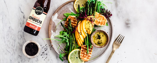 Mango, Haloumi & Asparagus Salad