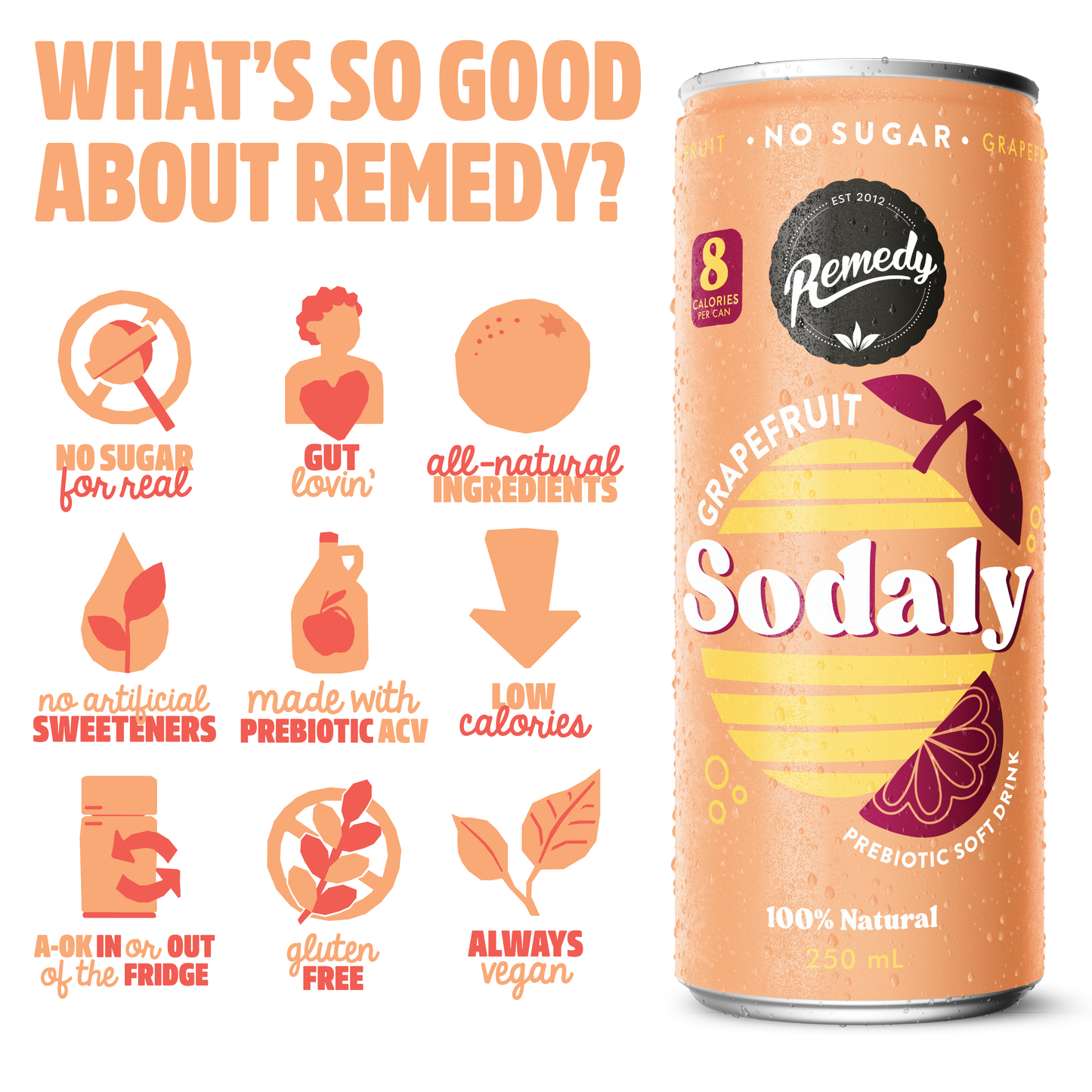 Remedy Sodaly Grapefruit