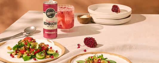 Remedy Kombucha Pomegranate with Salad