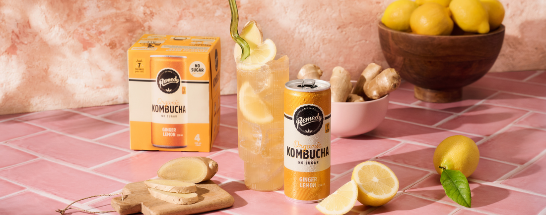 Remedy Ginger Lemon Kombucha