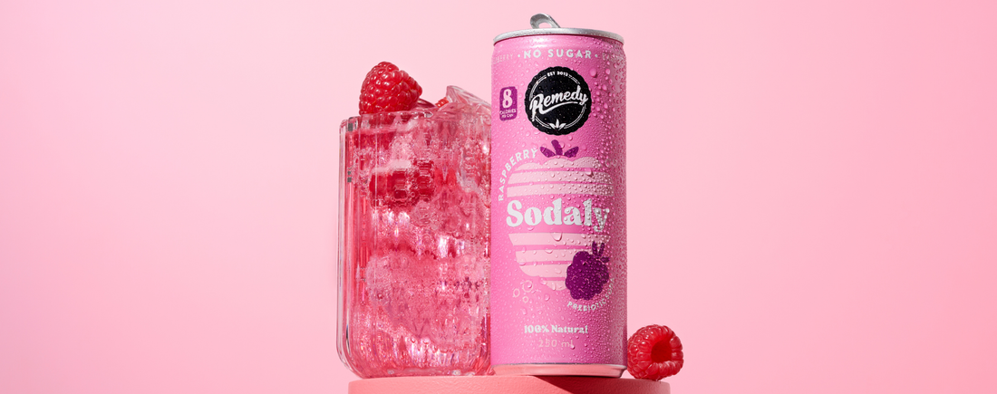 Can of Remedy Raspberry Sodaly