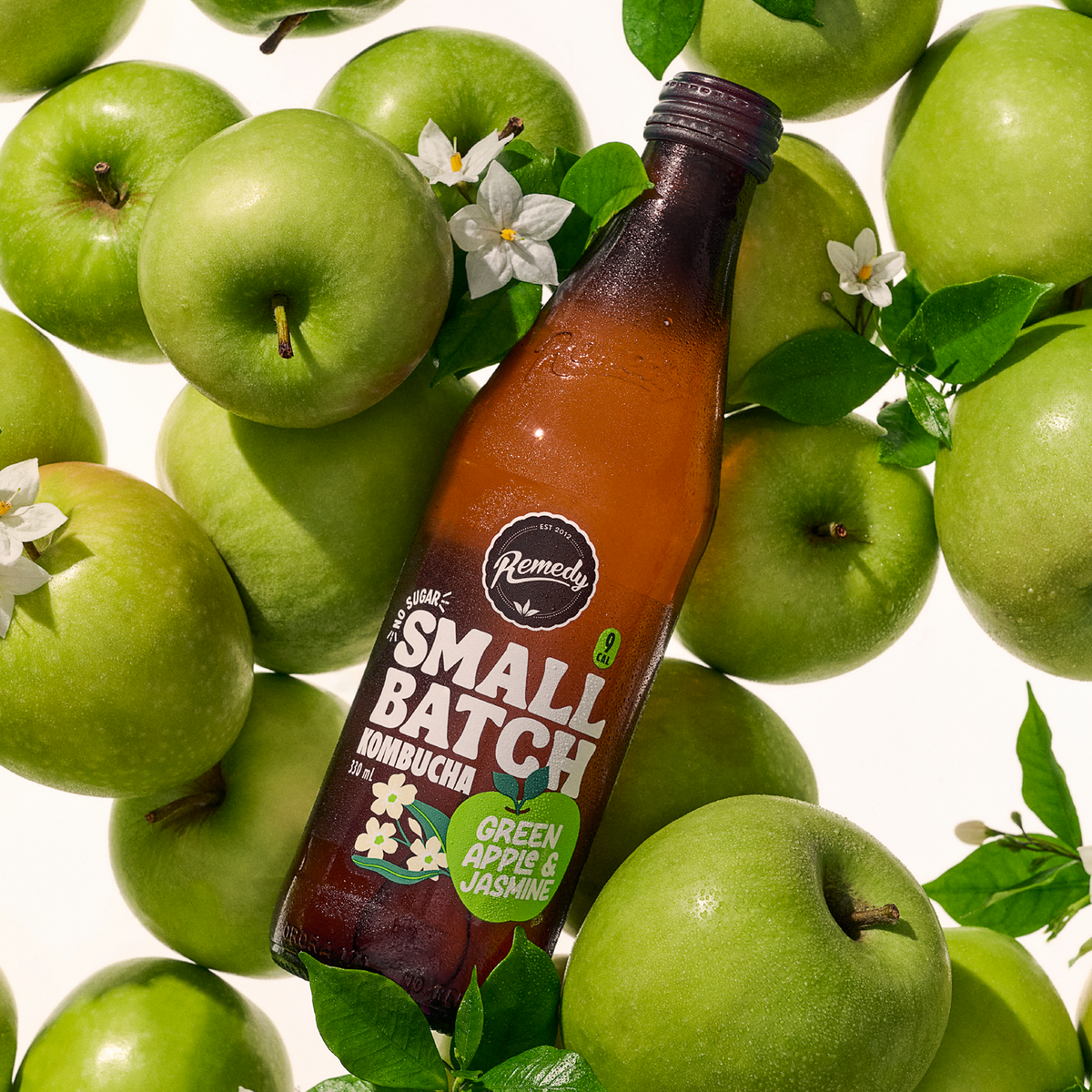 Remedy Kombucha Small Batch Green Apple & Jasmine