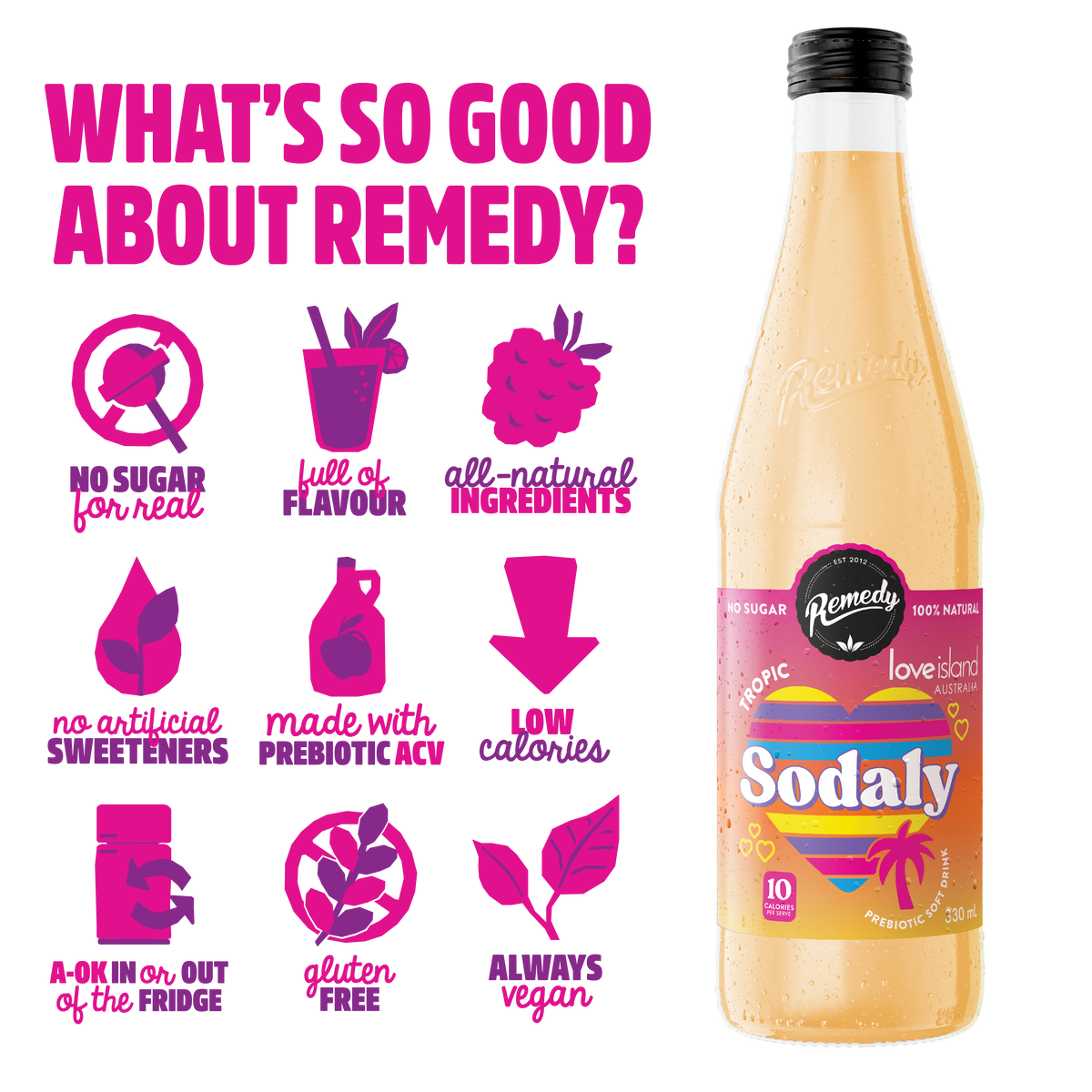 Remedy Sodaly Love Island Tropic