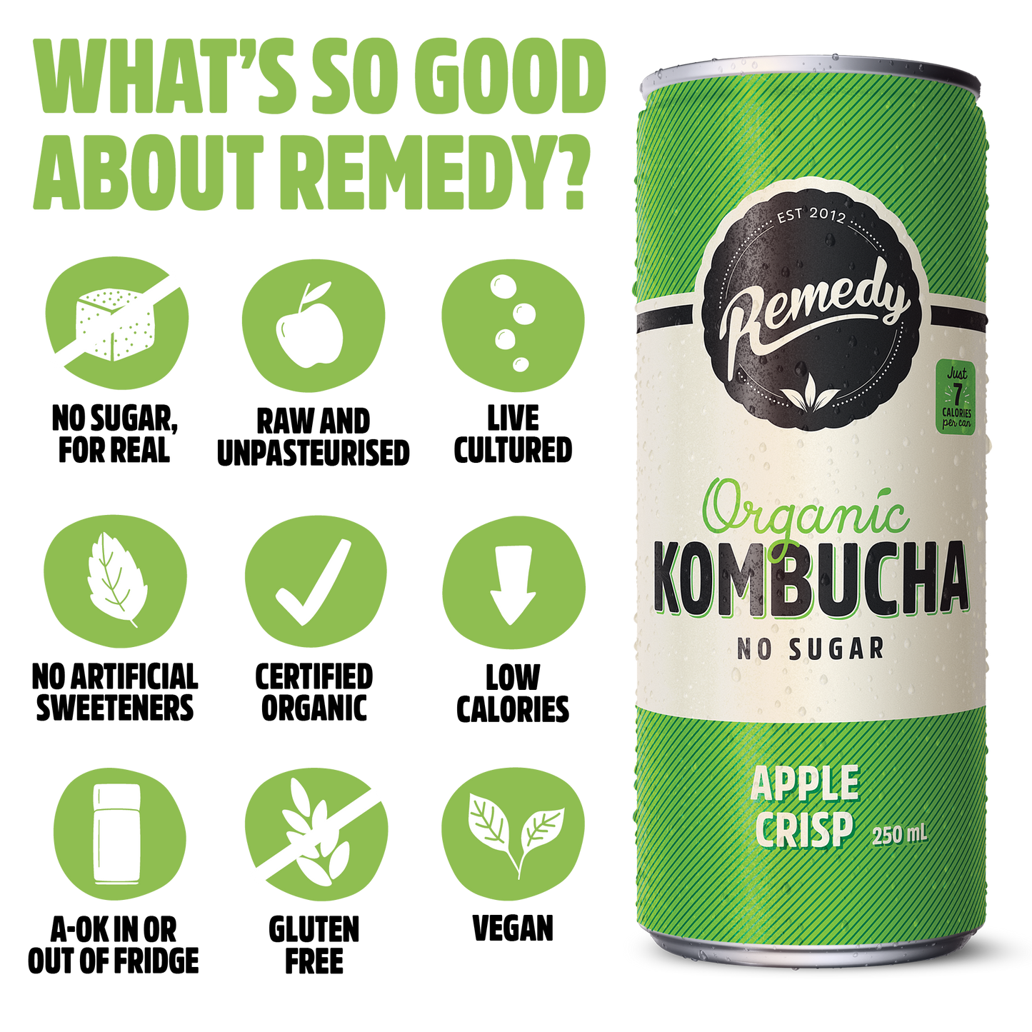Remedy Kombucha Apple Crisp