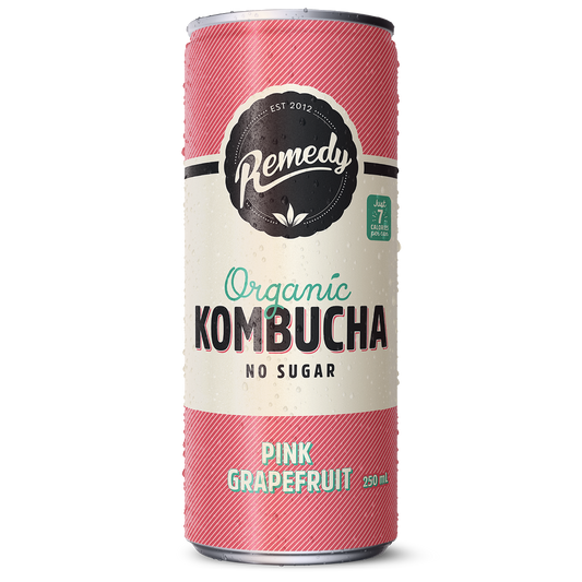 Remedy Kombucha Pink Grapefruit