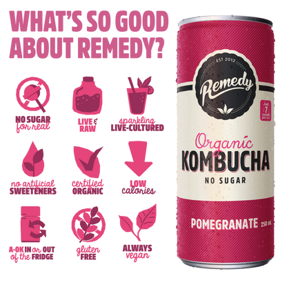 Remedy Kombucha Pomegranate