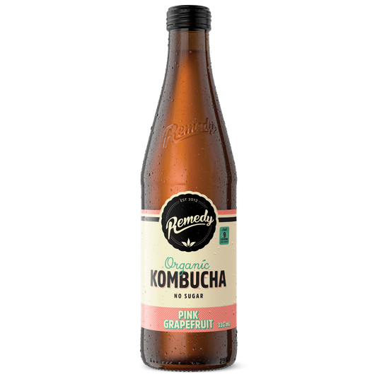 Remedy Kombucha Pink Grapefruit