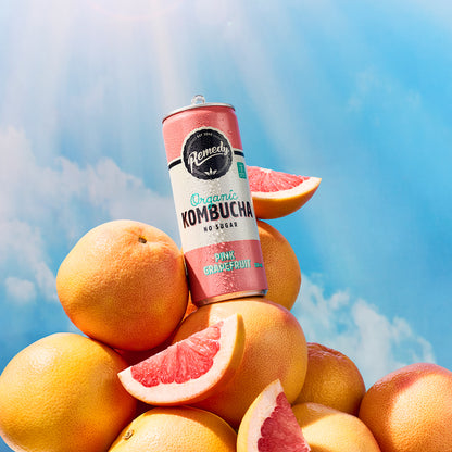 Remedy Kombucha Pink Grapefruit