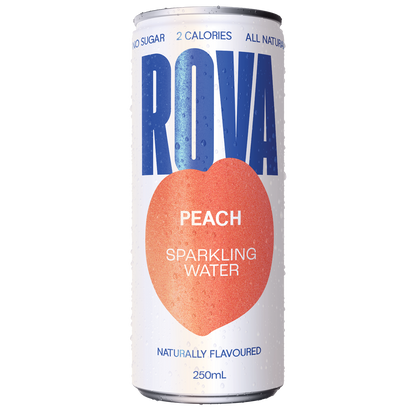 Rova Peach Sparkling Water
