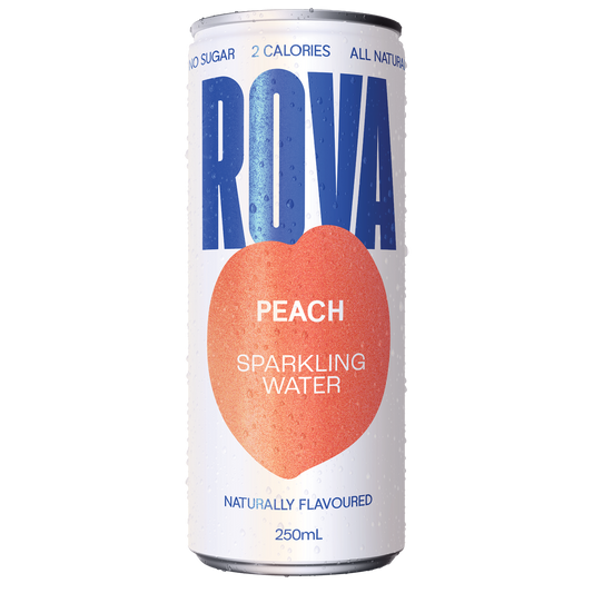 Rova Peach Sparkling Water