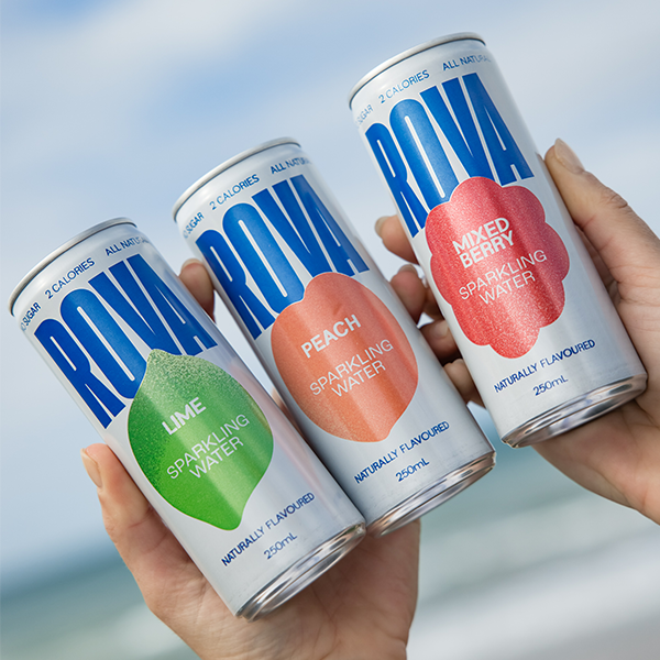 Rova Sparkling Water Bundle - 72 Cans