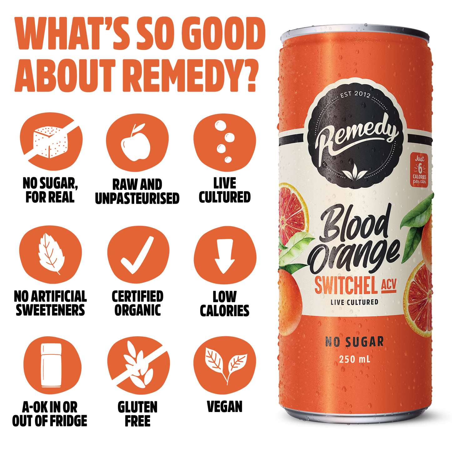 Remedy Switchel ACV Blood Orange